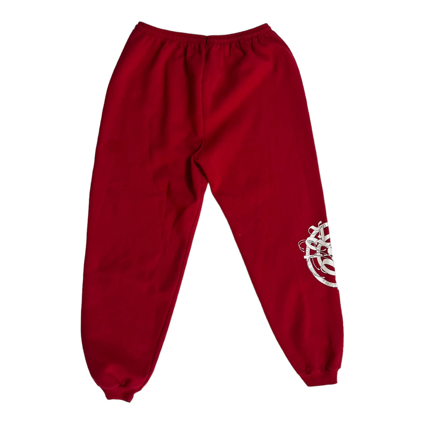 Red “Sina La Luna” Big Logo Sweat Pants