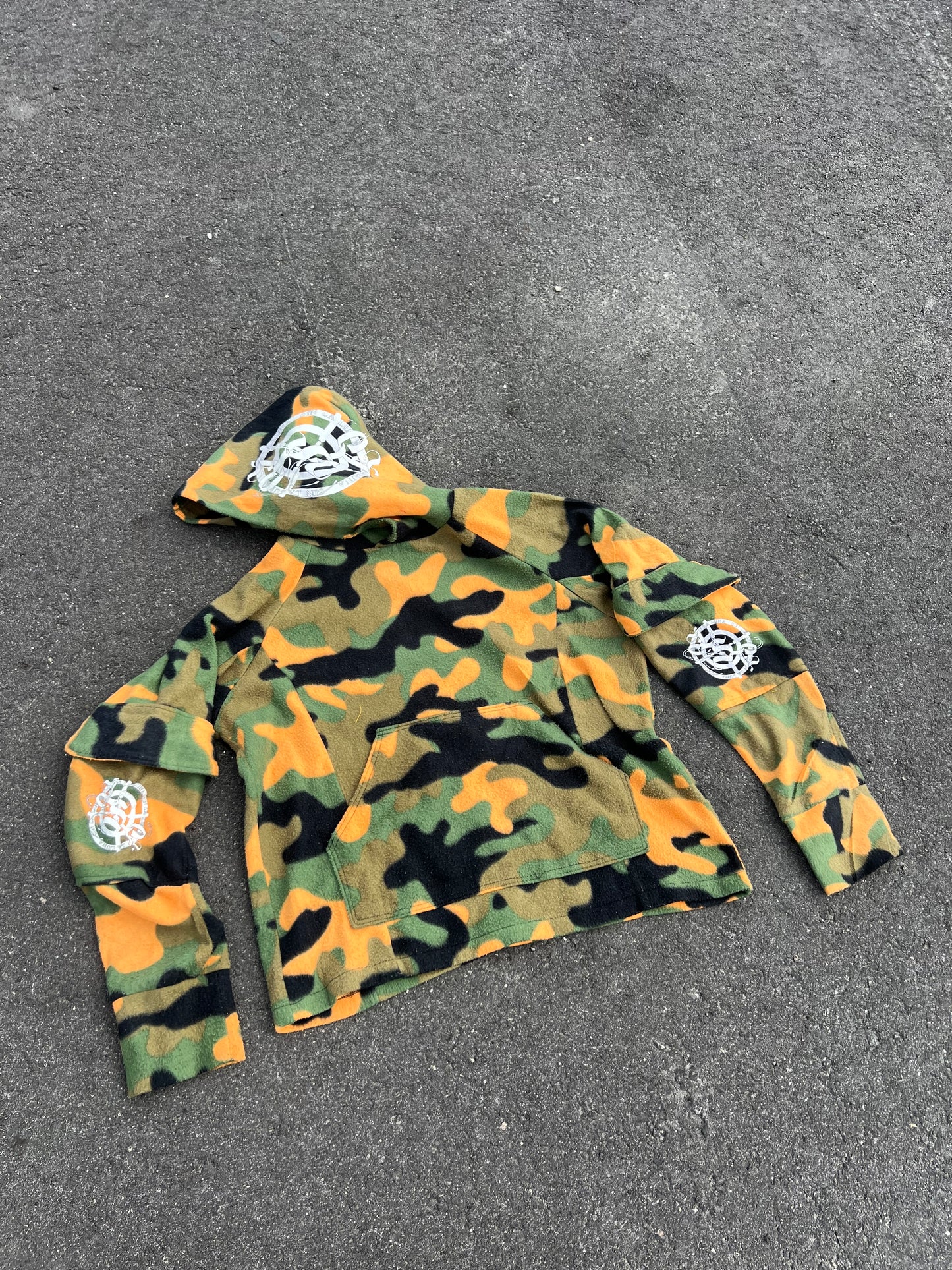 Army Fatigue Multi-Pocket Hoodie