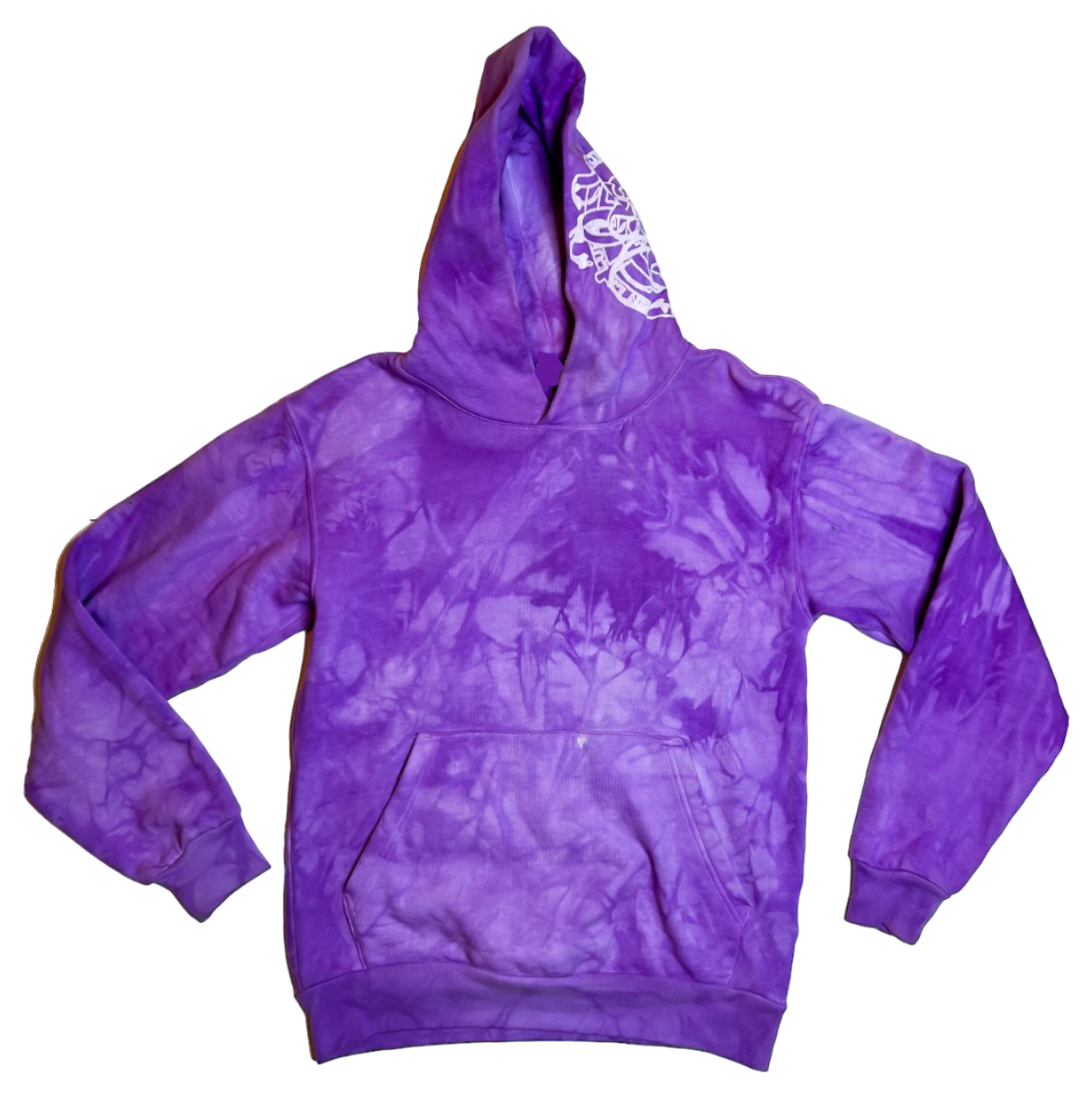 Purple Dyed "No Weapon Against Me Shall Prosper" Hoody