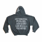 Grey "No Weapon Against Me Shall Prosper" + "Hood Logo" Hoody